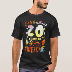 Camiseta Celebrando 20 Anos De Ser Incrível 20 Aniversário