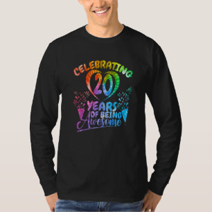 Camiseta Celebrando 20 Anos De Ser Um Cos De Aniversário In