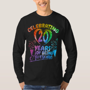 Camiseta Celebrando 20 Anos De Ser Um Cos De Aniversário In