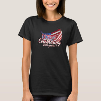 camiseta celebrando 250 anos de independência dos