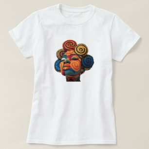 Camiseta Celebrando a Arte Colorida do Quilting