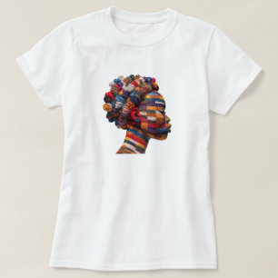 Camiseta Celebrando a Arte Colorida do Quilting
