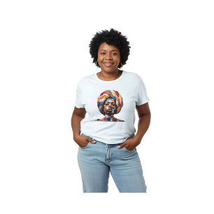 Camiseta Celebrando a Arte Colorida do Quilting