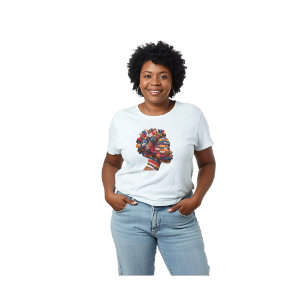 Camiseta Celebrando a Arte Colorida do Quilting
