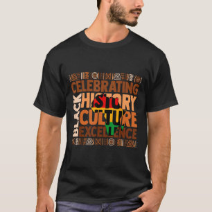 Camiseta Celebrando a História Negra Cultura Excelência Jun