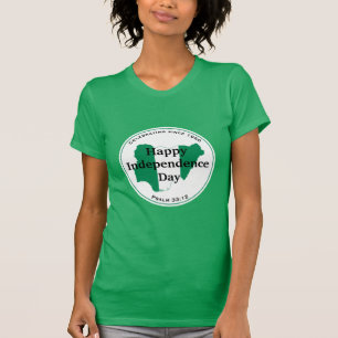 Camiseta Celebrando A INDEPENDÊNCIA NIGÉRIA - Bandeira nige