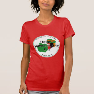 Camiseta Celebrando a INDEPENDÊNCIA ZAMBIA Sinalizador Zamb