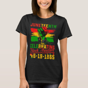 Camiseta Celebrando a Liberdade Negra 1865 Afro-Americano 4