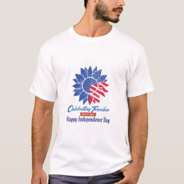 Camiseta "Celebrando a Liberdade" Personalizado Patriótico