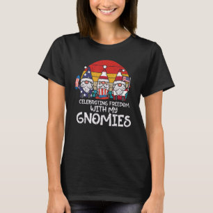 Camiseta Celebrando Com Gnomies Em 4 De Julho, Quarto Patri