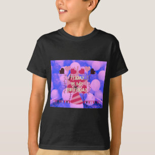 Camiseta Celebrando Minhas Abençoações Felizes De Aniversár