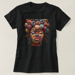 Camiseta Celebrando Mulheres Negras Coloridas