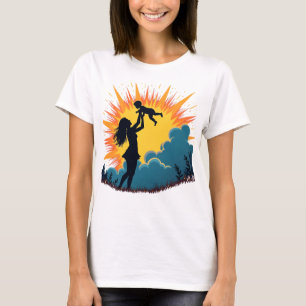 Camiseta Celebrando o amor e a força: Feliz Dia das Mães!