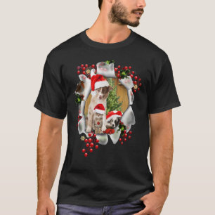 Camiseta Celebrando o Natal com amantes de animais de estim