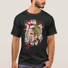 Camiseta Celebrando o Natal com amantes de estimação