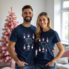 Camiseta Celebrando O Natal Com Meus Gnomos Engraçados