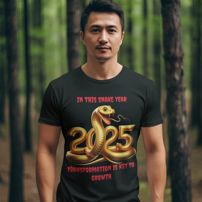Camiseta Celebrando o vibrante Ano da Cobra em 2025 (Criador carregado)
