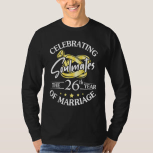 Camiseta Celebrando Os 26 Anos Do Hus De Casamento De Casam