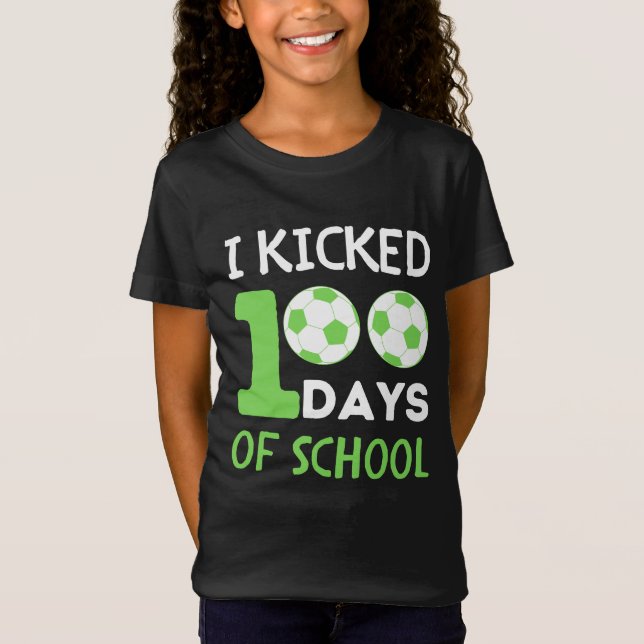 Camiseta Celebrar 100 dias de escola em estilo (Frente)