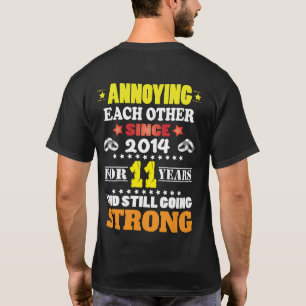 Camiseta Celebrar 11 anos de casamento