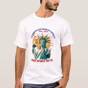 CAMISETA CELEBRAR 250 ANOS DA AMÉRICA - O ESPÍRITO DE 26