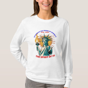 CAMISETA CELEBRAR 250 ANOS DA AMÉRICA - O ESPÍRITO DE 26