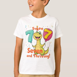 Camiseta Celebrar 7 de aniversário