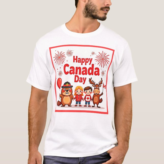 Camiseta Celebrar a alegria do Canadá (Frente)