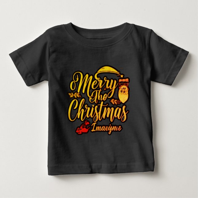 Camiseta "Celebrar a Alegria: Feliz Design de Natal" (Frente)