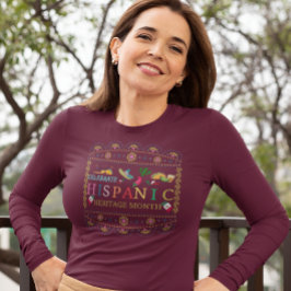 Camiseta Celebrar a Design do Mês do Patrimônio Hispânico