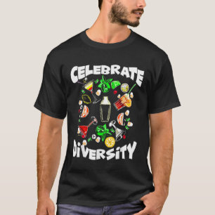 Camiseta Celebrar a Diversidade - Melhor Barman De Todos Os
