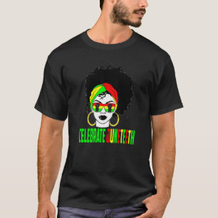 Camiseta Celebrar a História Negra do Orgulho Junteeth Afro