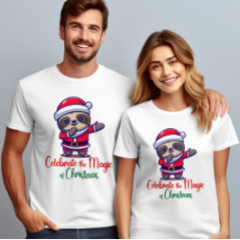 Camiseta Celebrar a magia da Festa de Natal