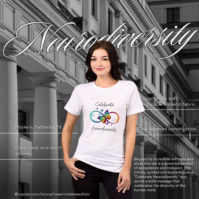 Camiseta Celebrar a Neurodiversidade Camiseta Tri- (Criador carregado)