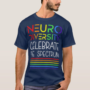 Camiseta Celebrar a Neurodiversidade do Espectro e o Autism