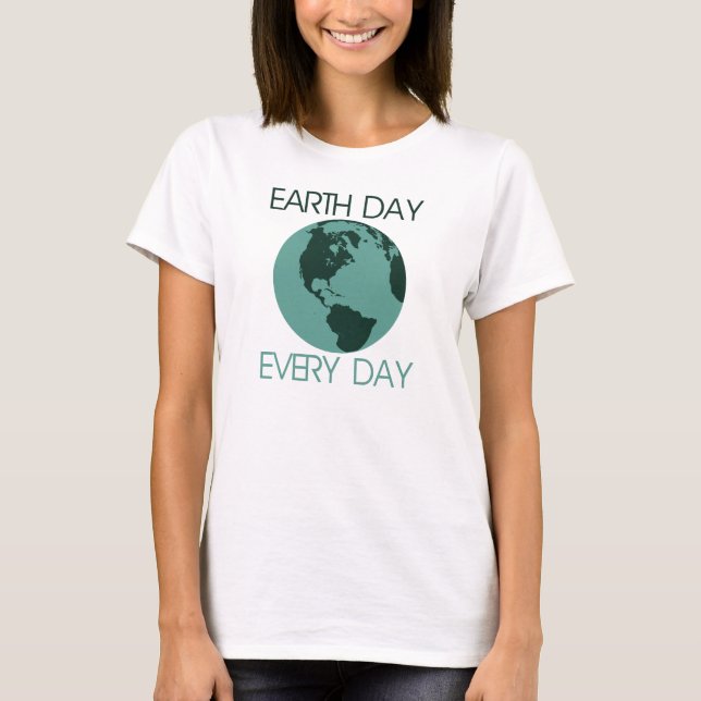 Camiseta Celebrar a Terra todos os dias (Frente)