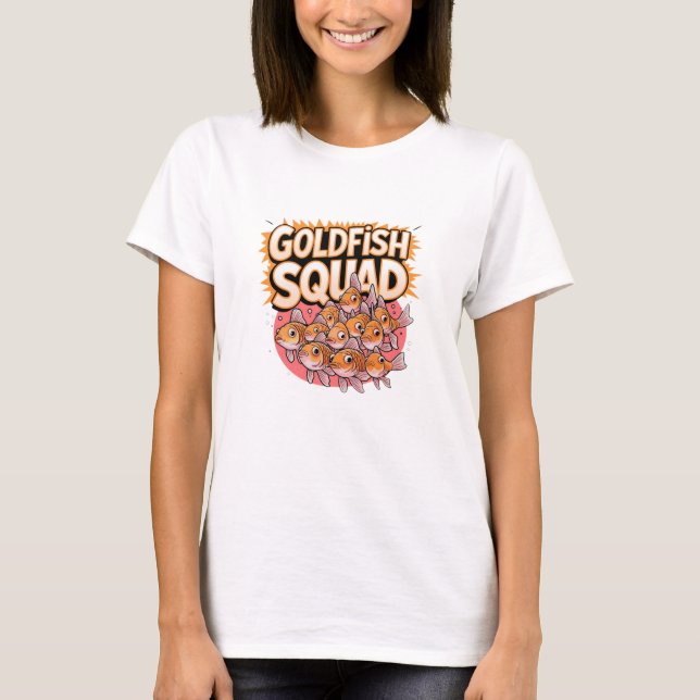 Camiseta Celebrar Animais de Companhia com Designs de Peixe (Frente)