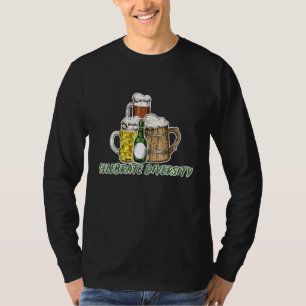 Camiseta Celebrar Bebendo De Cerveja Do Artesanato De Diver