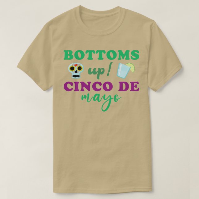 Camiseta Celebrar Cinco De Mayo Com Uma Especificação De Be (Frente do Design)