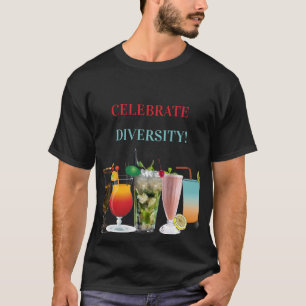 Camiseta Celebrar Cocktails de Diversidade