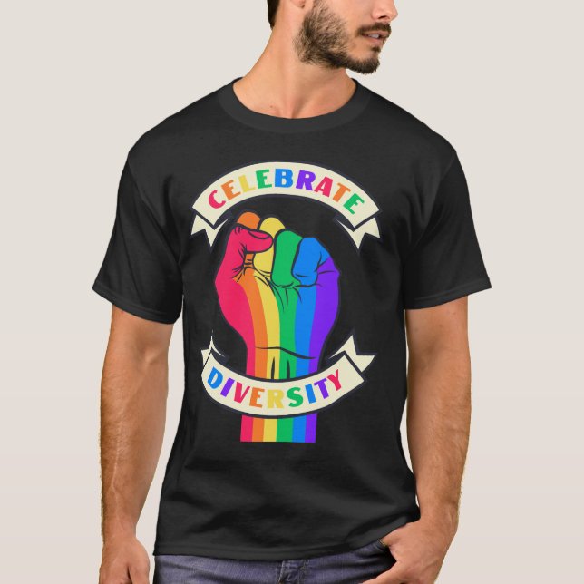 Camiseta Celebrar Diversidade (Frente)