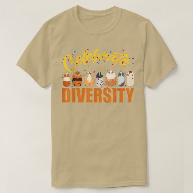 Camiseta Celebrar Diversidade Direta Diversidade Ambiental  (Frente do Design)