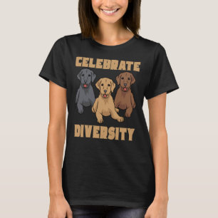 Camiseta Celebrar Diversidade Labrador Retriever