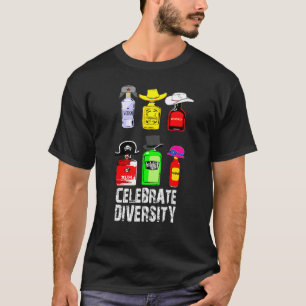 Camiseta Celebrar Diversidade Vodka Gin Rum Wine Teq