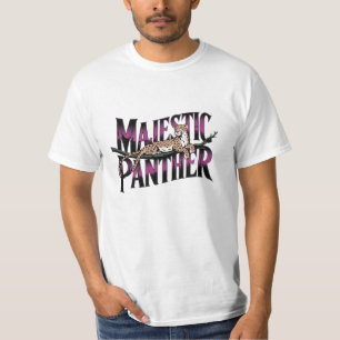 Camiseta Celebrar Gatos Selvagens com Designs de Pantera