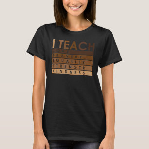 Camiseta Celebrar História Negra Mês I Ensina Histor Negra