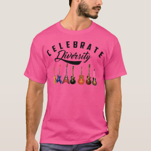Camiseta Celebrar Jogadores De Violão Acústicos Da Diversid