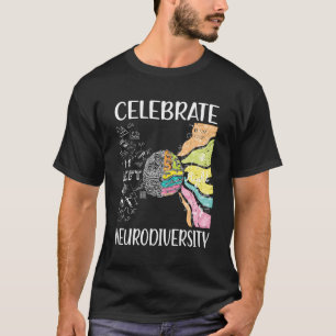 Camiseta Celebrar Neurodiversity Autism Neurodiverent Adh