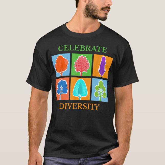 Camiseta Celebrar o arborista do jardineiro da Diversidade (Frente)