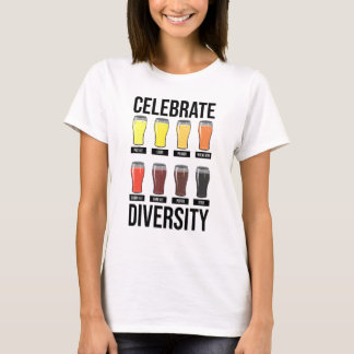 Camiseta Celebrar o Bartender da Diversidade